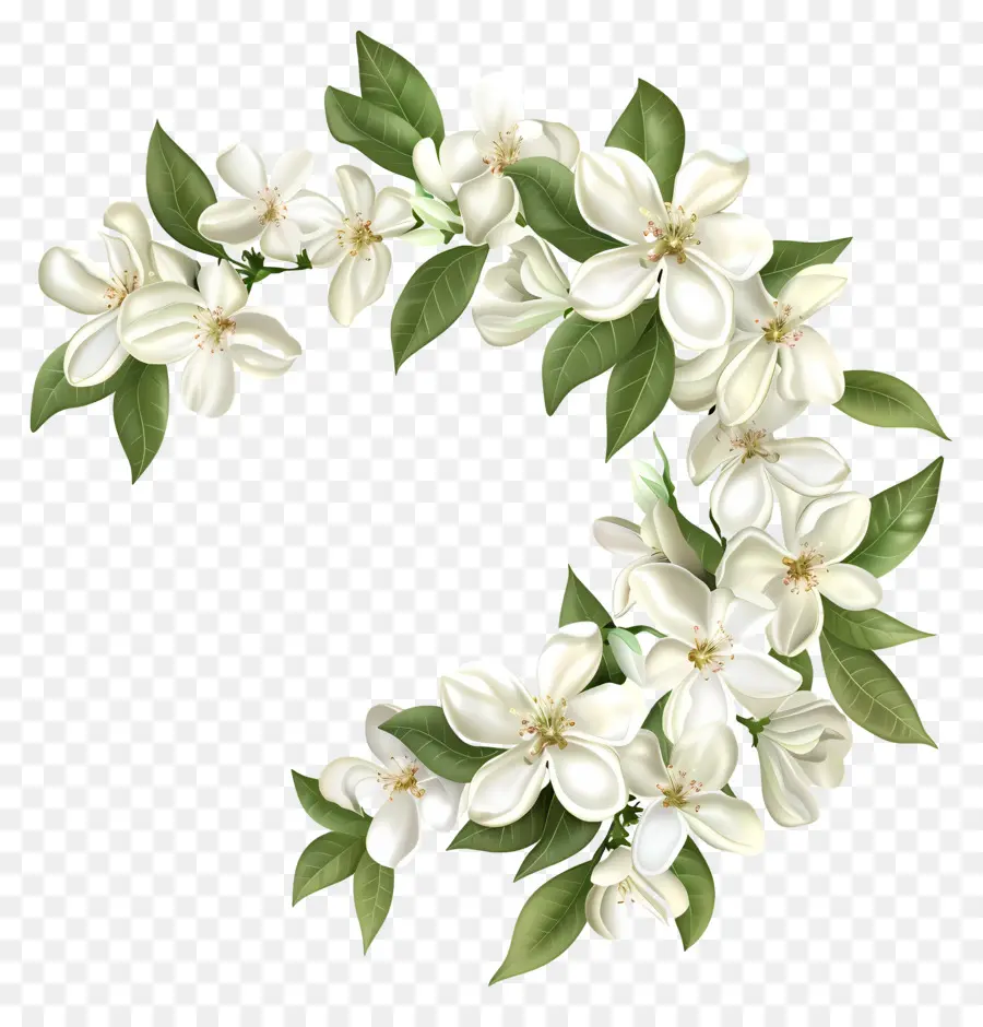 Bunga Melati Putih，Karangan Bunga Bunga Putih PNG