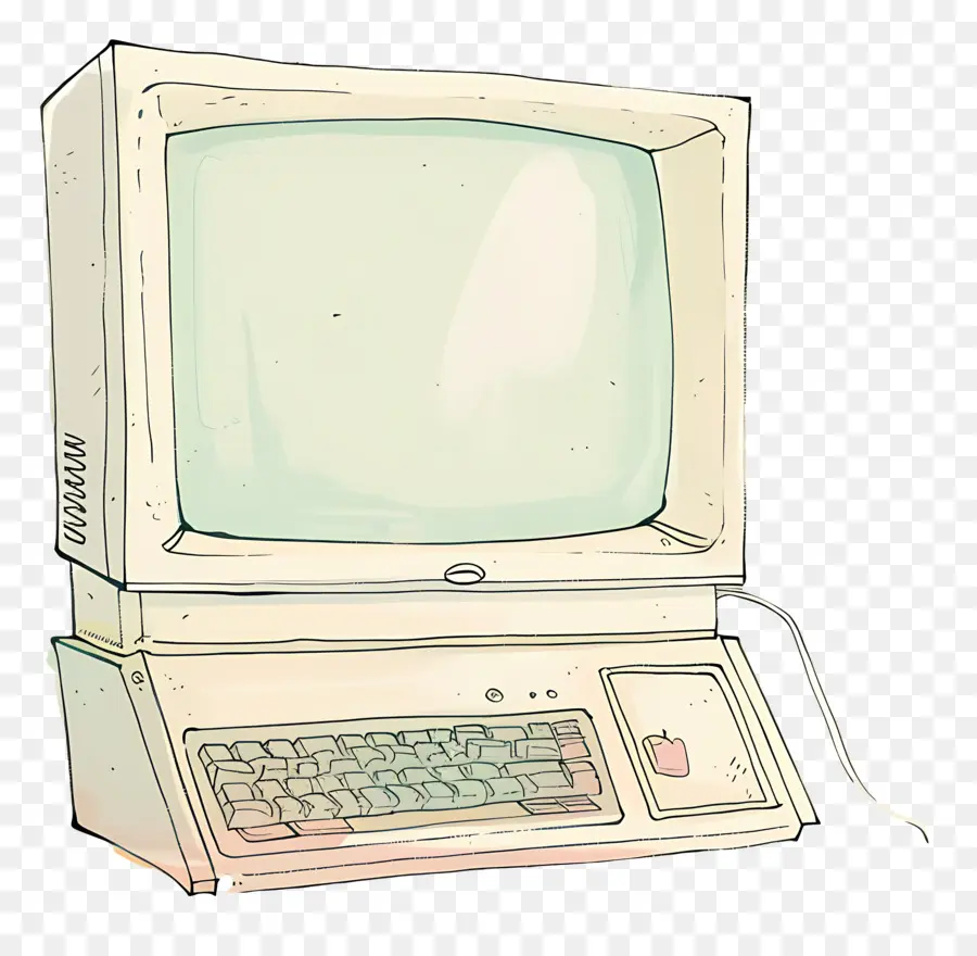 Komputer Desktop，Komputer Lama PNG