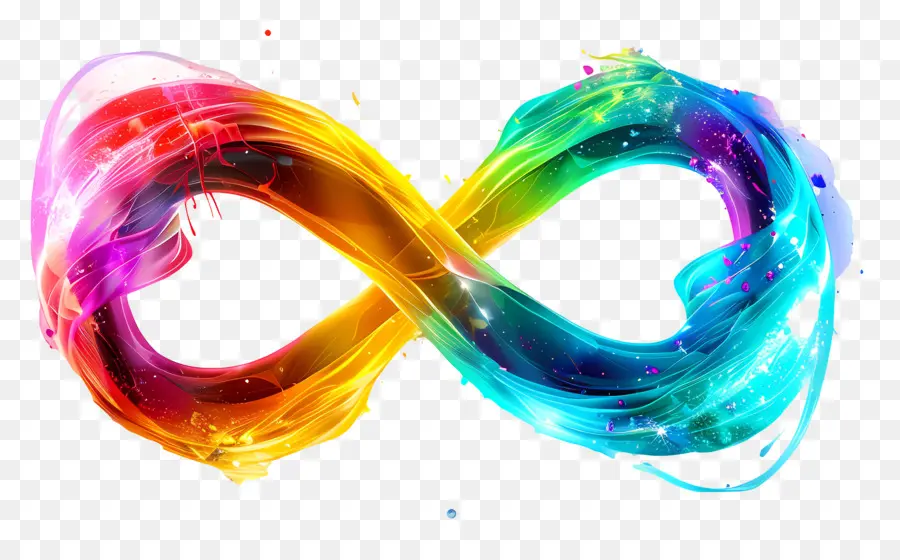 Tanda Rainbow Infinity，Simbol Rainbow Infinity PNG