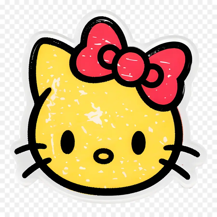 Hello Kitty，Busur Merah Muda PNG