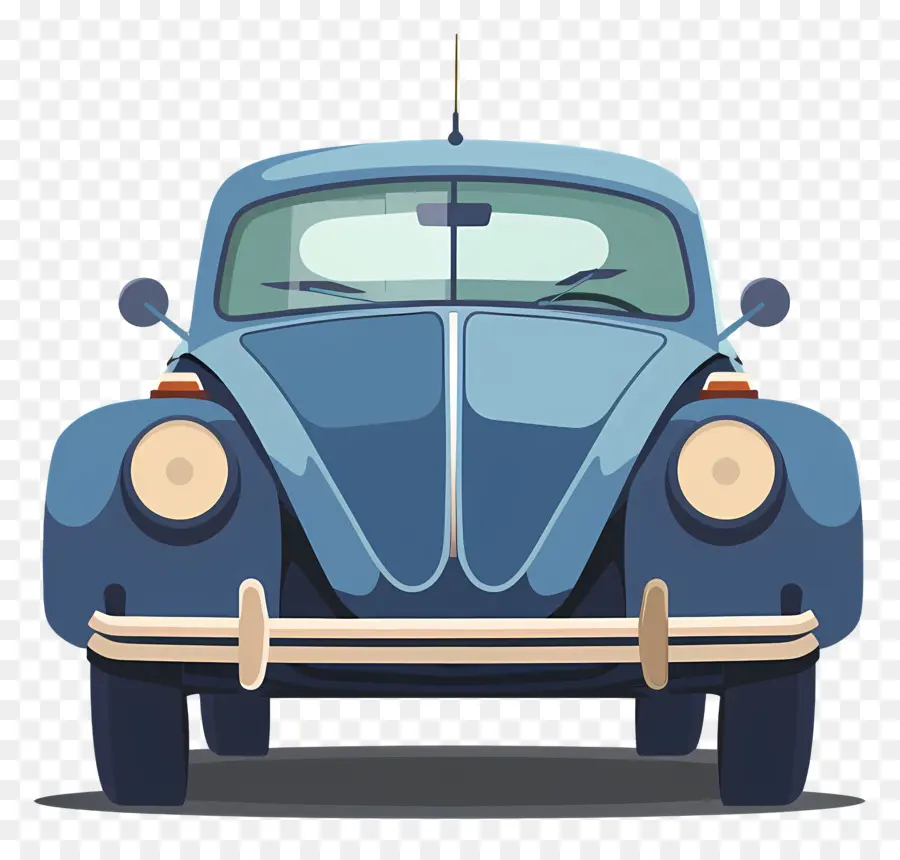 Sederhana，Vintage Volkswagen Beetle PNG