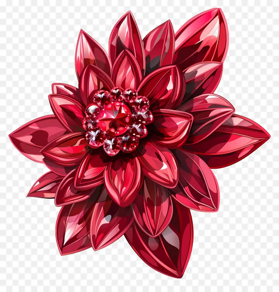 Bunga Ruby，Bunga Merah PNG