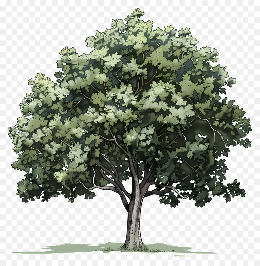 Peepal Pohon，Hijau Pohon PNG