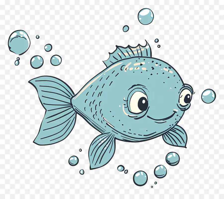 Ikan Biru，Gelembung PNG