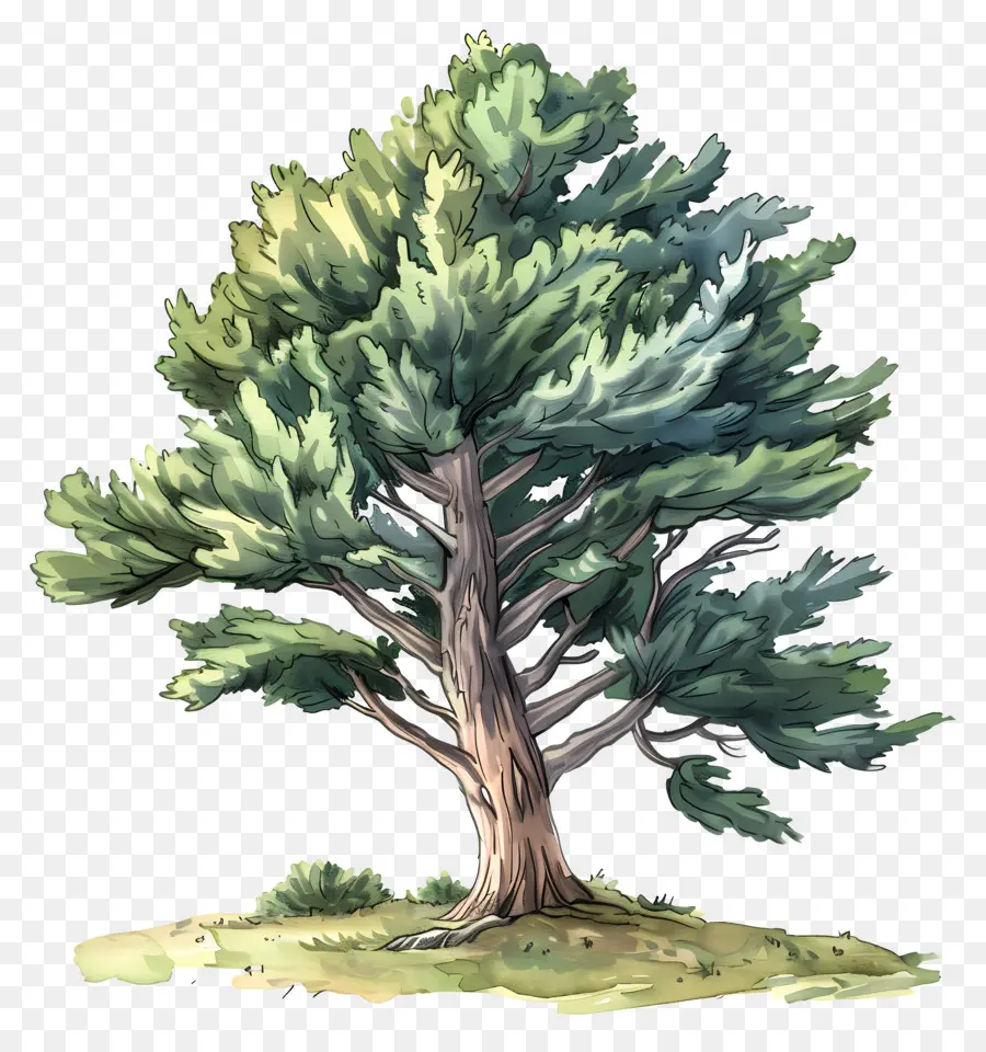 Pohon Cedar，Pohon Pinus PNG