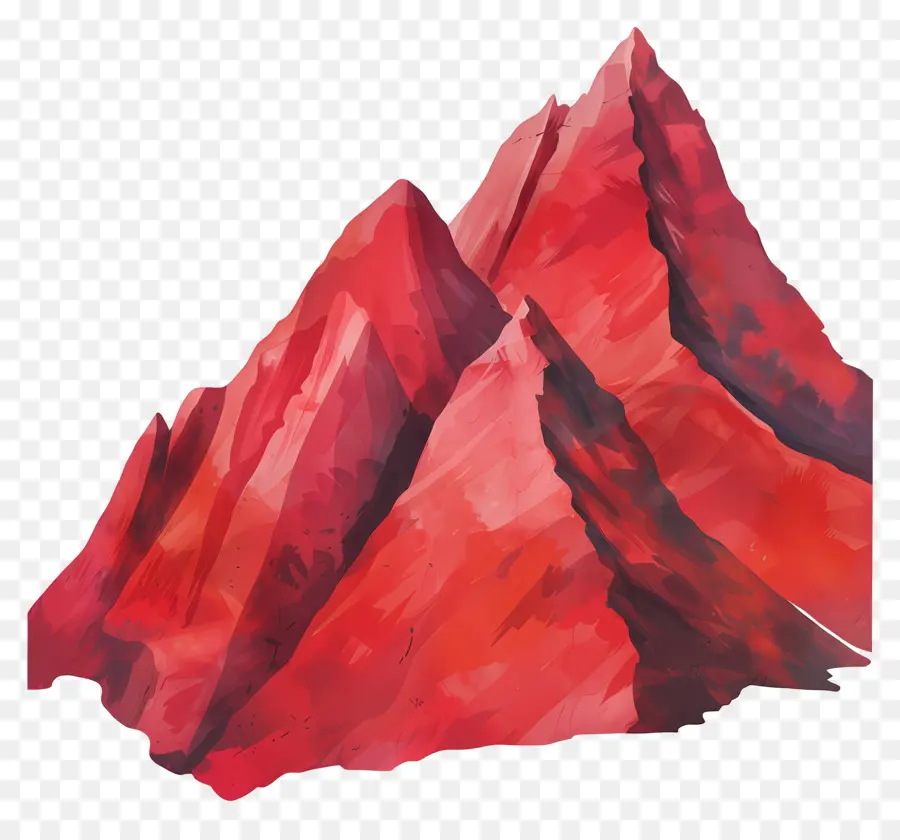 Pegunungan，Lukisan Abstrak PNG