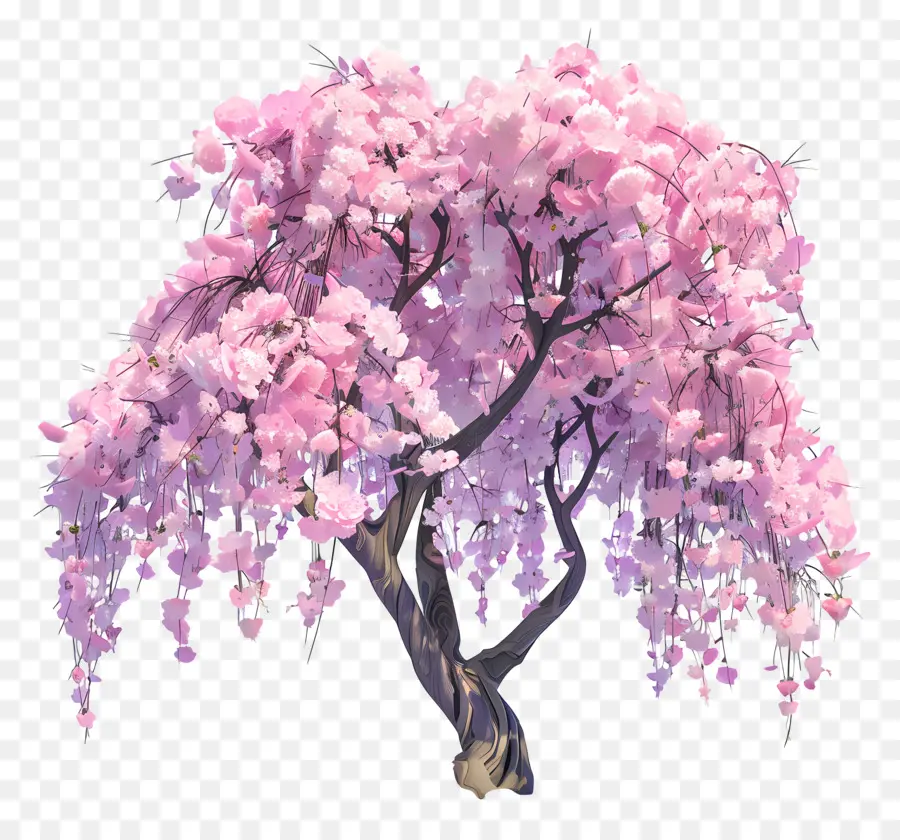 Mekar Pohon，Pink Pohon PNG