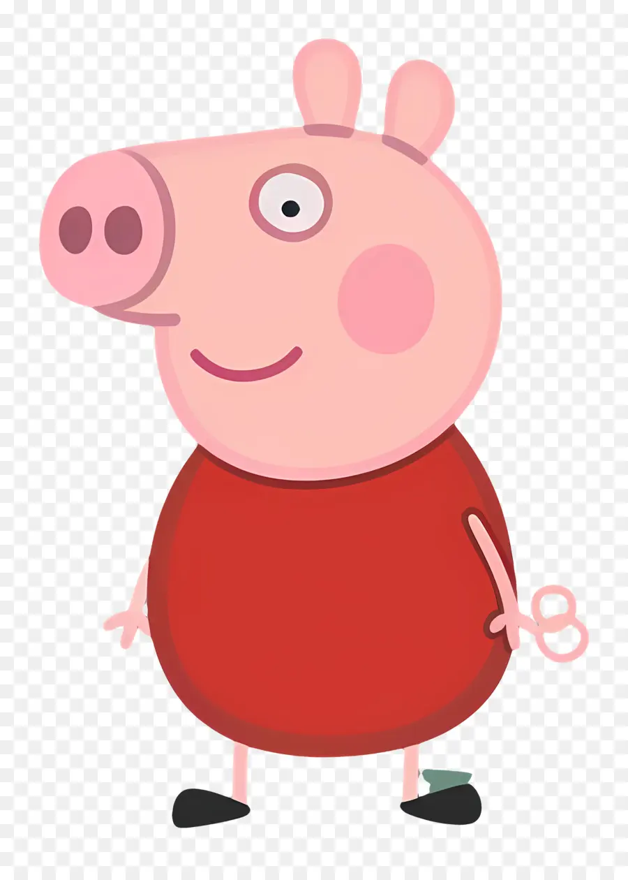 Peppa Babi，Babi Kartun Merah Muda PNG