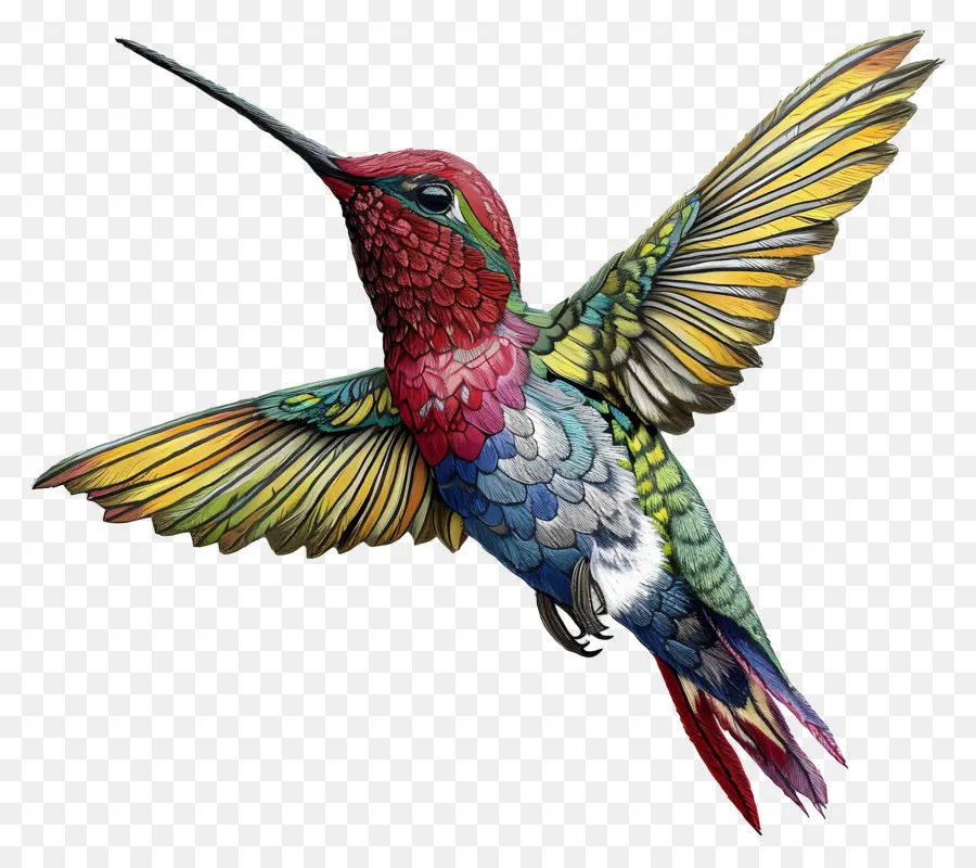 Hummingbird，Warna Warni PNG
