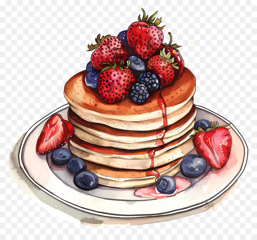 Pancake，Buah Beri PNG