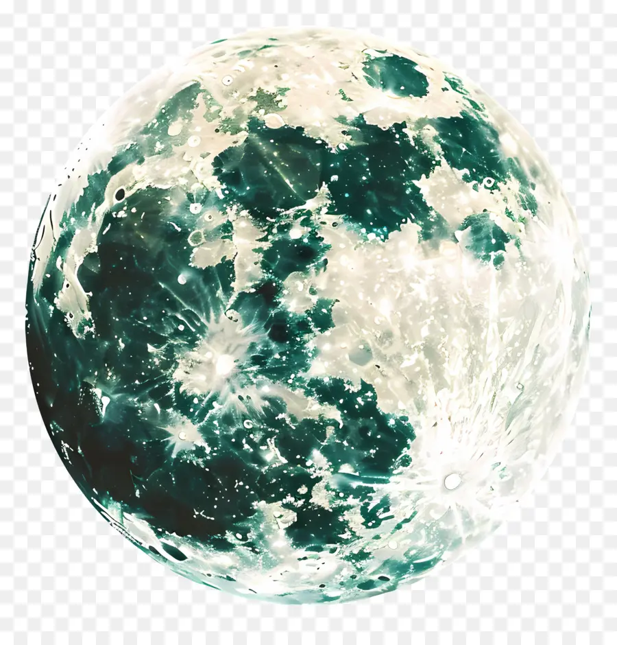 Bulan Purnama，Hijau Bulan PNG