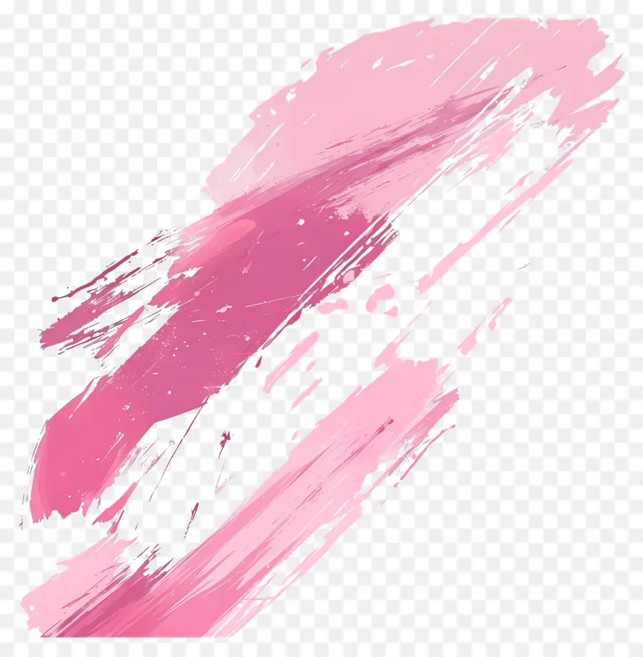 Pink Sikat Stroke，Seni Abstrak PNG
