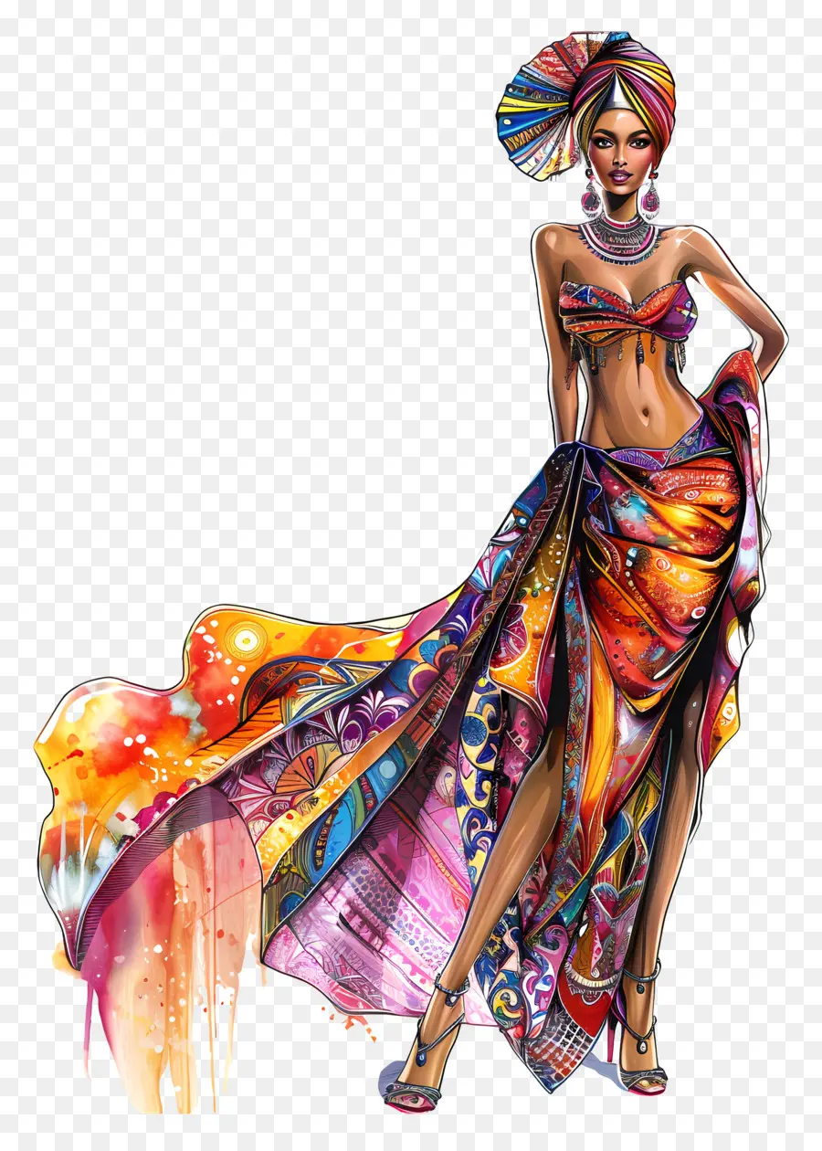 Sarung，Afrika Fashion PNG