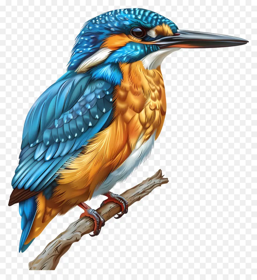 Raja Udang，Burung Biru Dan Kuning PNG