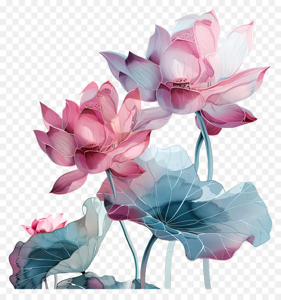 Lotus，Bunga Teratai PNG