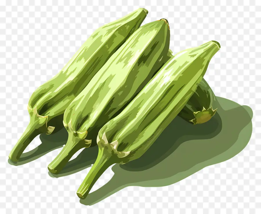 Okra，Hijau PNG