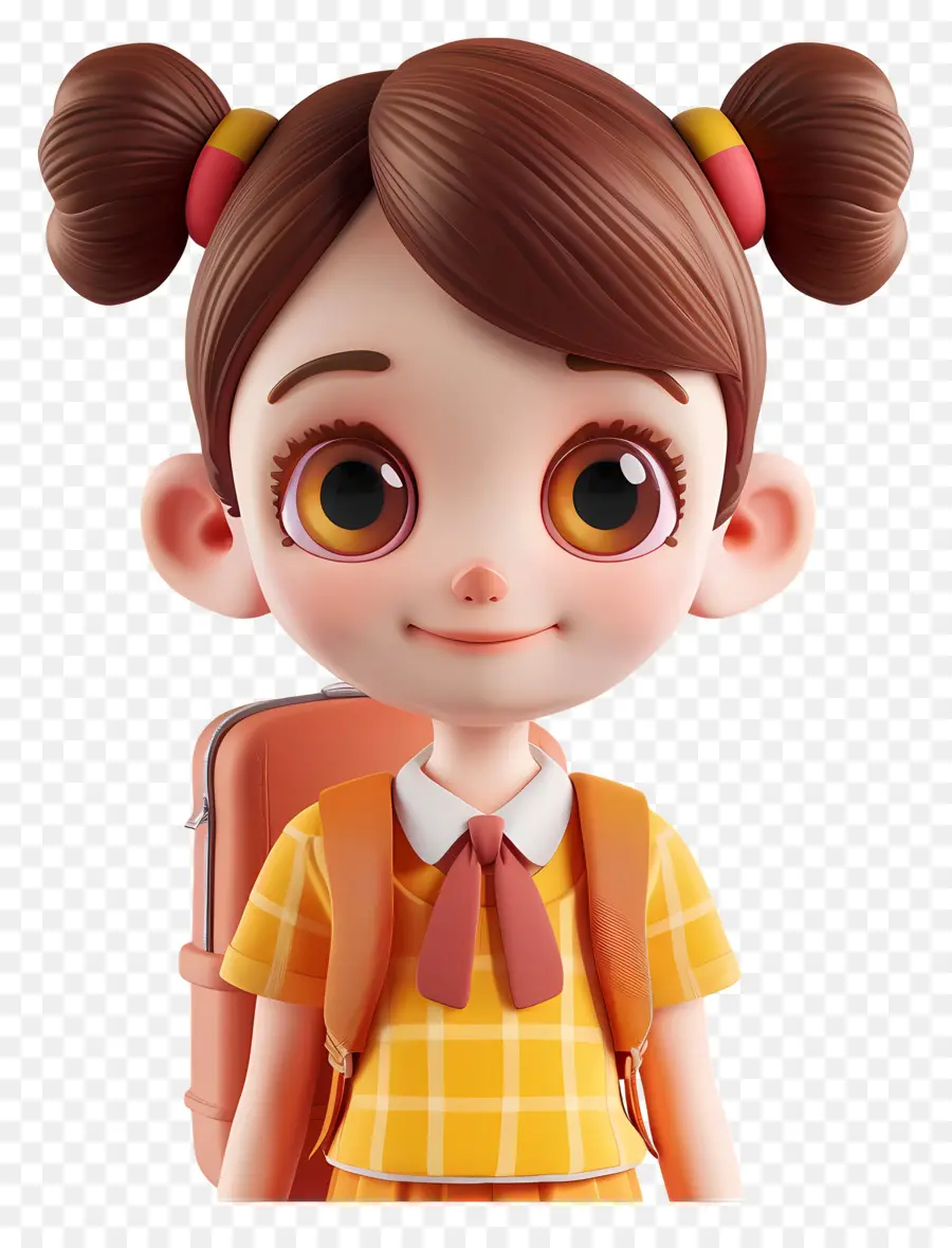 Karakter Gadis Kecil，Karakter Siswa PNG