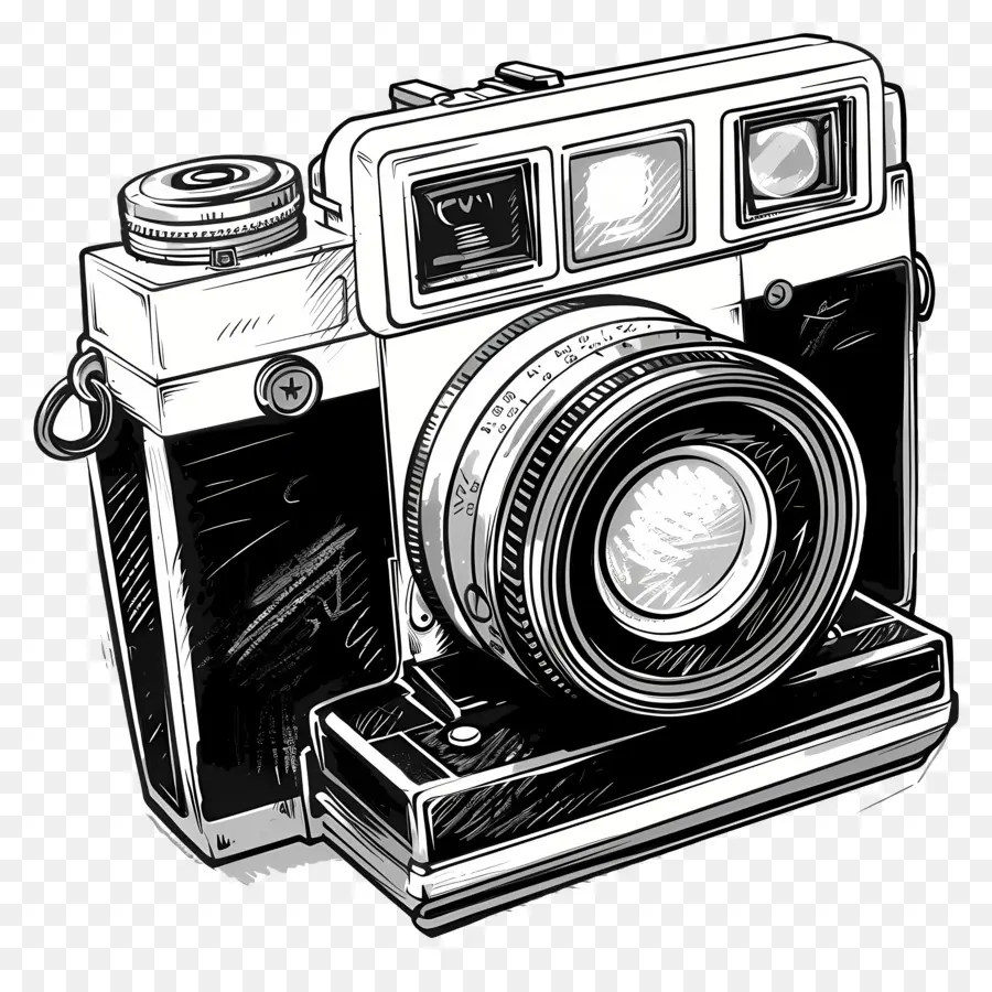 Kamera Polaroid，Kamera Vintage PNG