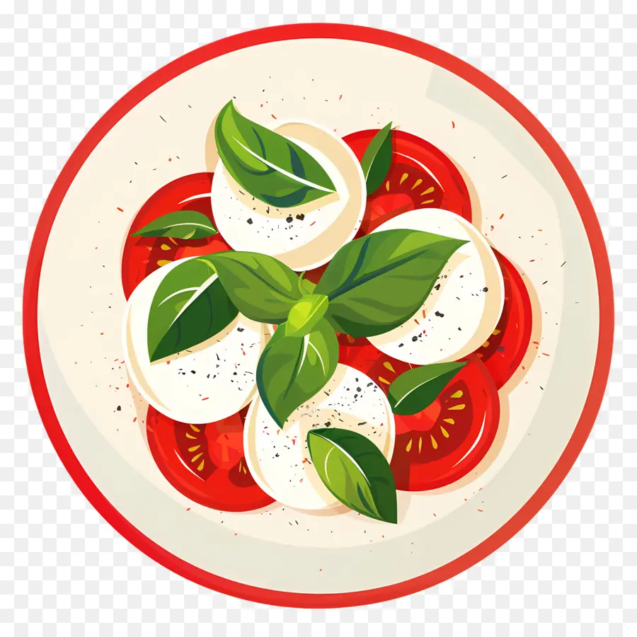 Caprese Salad，Mozzarella PNG