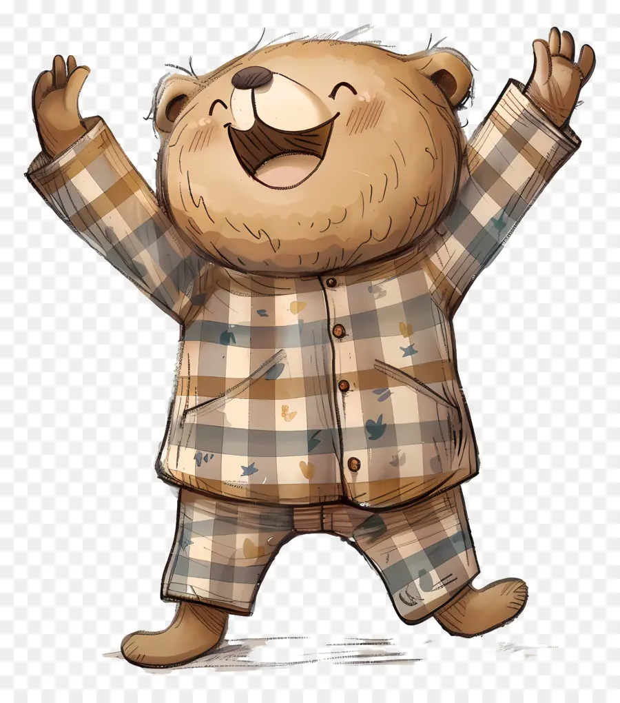 Kartun Beruang，Pijamas PNG