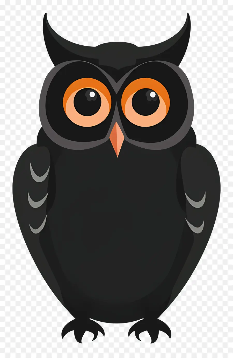Burung Hantu，Hitam Owl PNG