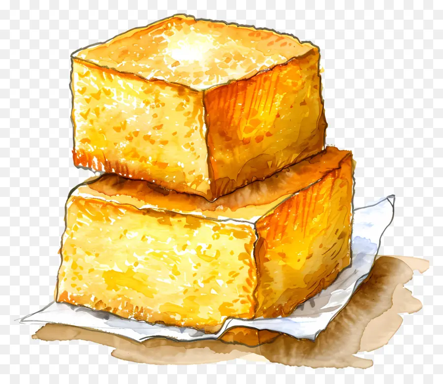 Roti Jagung，Kue Kuning Keemasan PNG