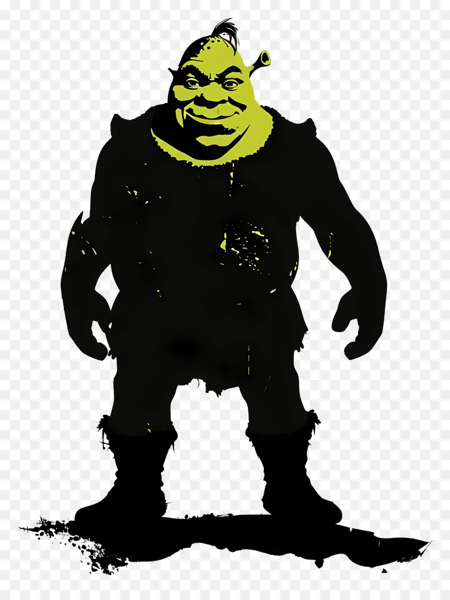 Siluet Shrek，Karakter Kartun PNG