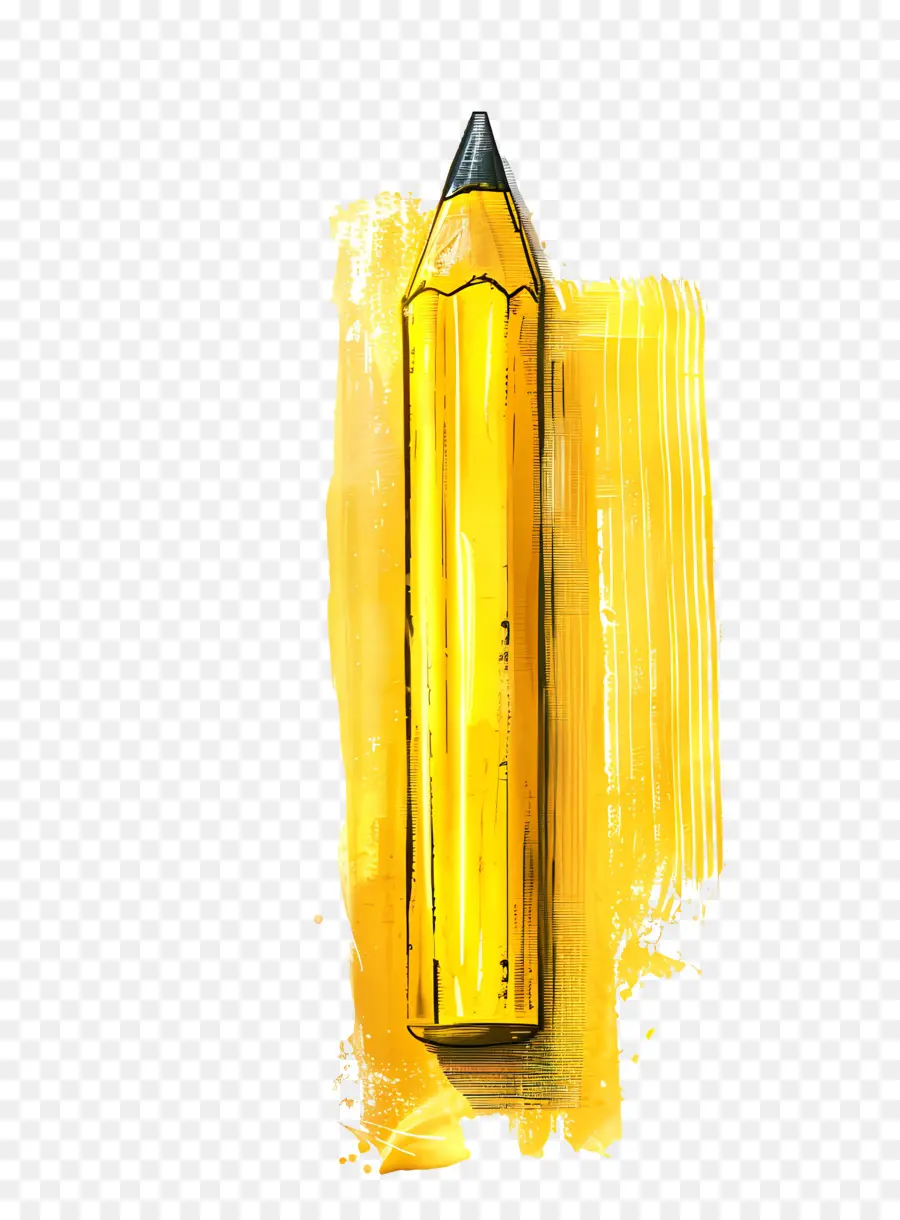 Pensil，Pensil Kuning PNG