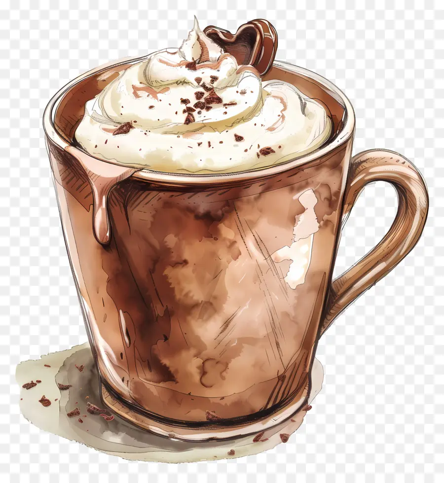 Mug Kakao，Chocolate Mocha Latte PNG