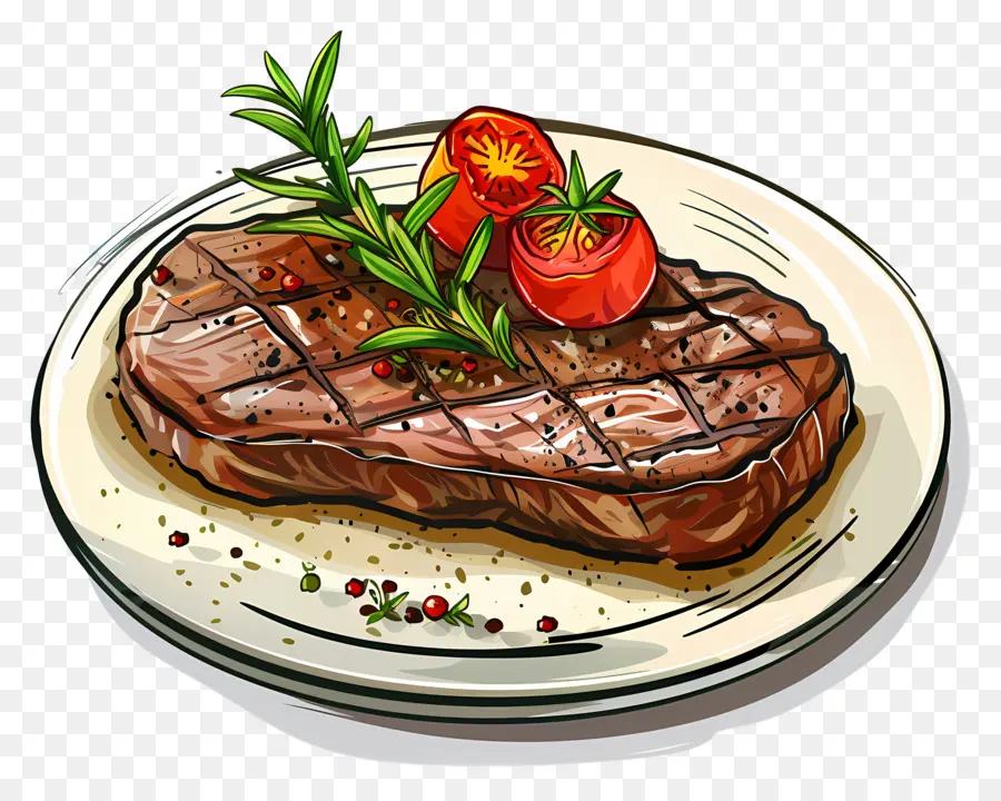 Steak，Tomat PNG