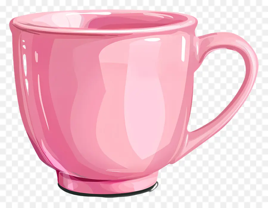 Pink Piala，Mug Keramik Merah Muda PNG