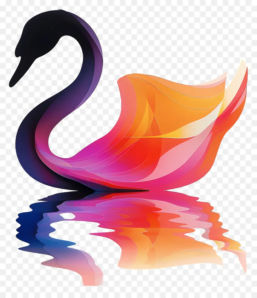 Swan Siluet，Swan PNG