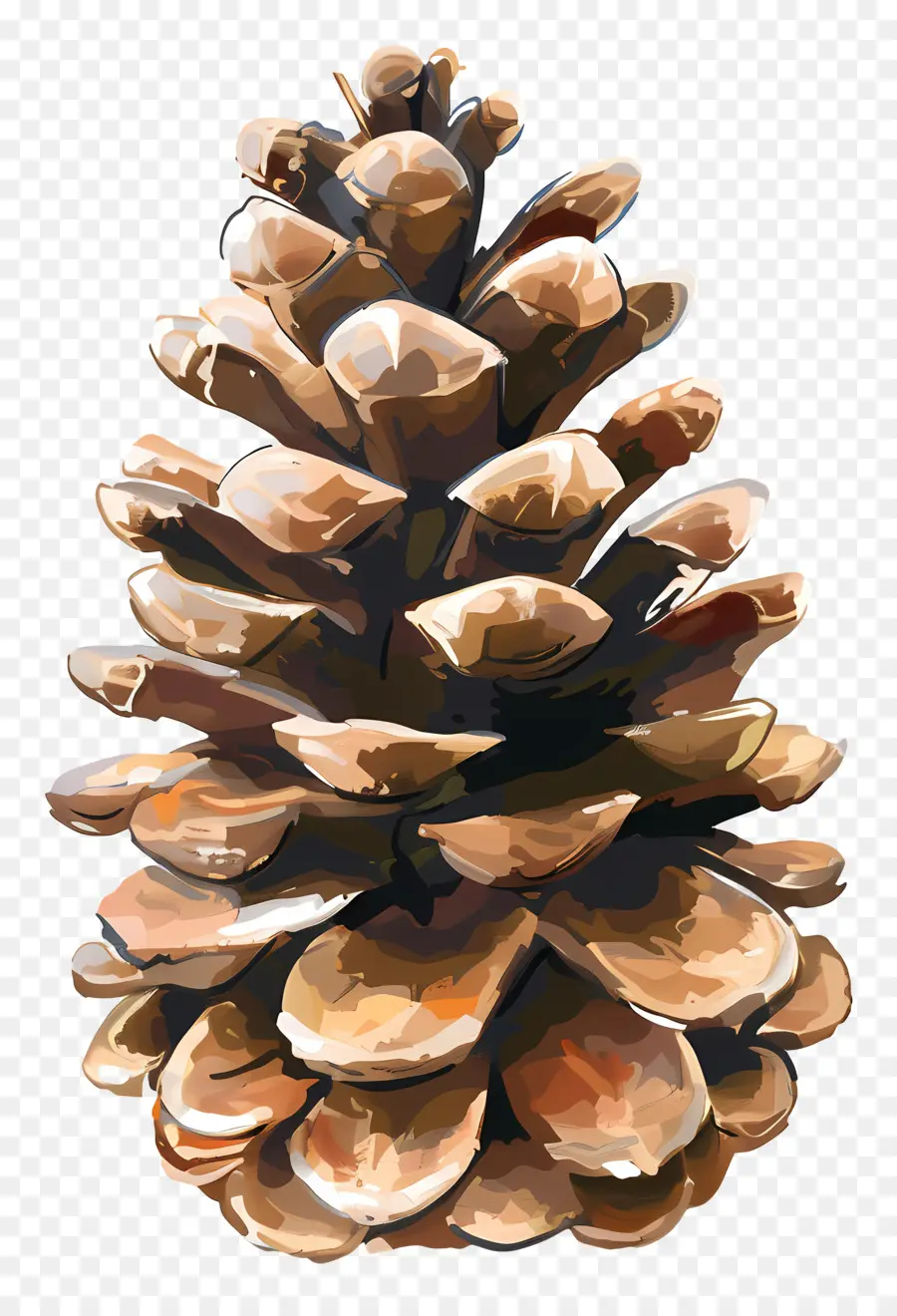 Biji Pinus，Kerucut Pinus PNG