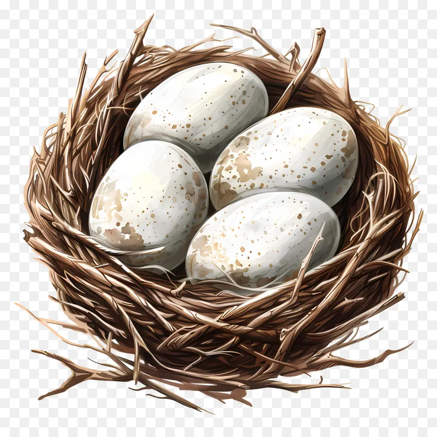 Telur Burung，Sarang Burung PNG