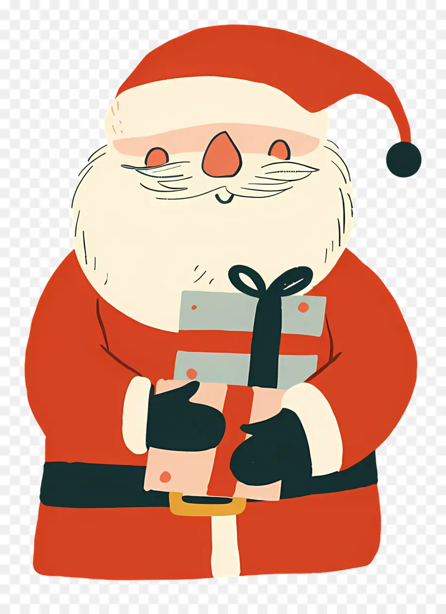 Santa Claus，Hadiah Natal PNG