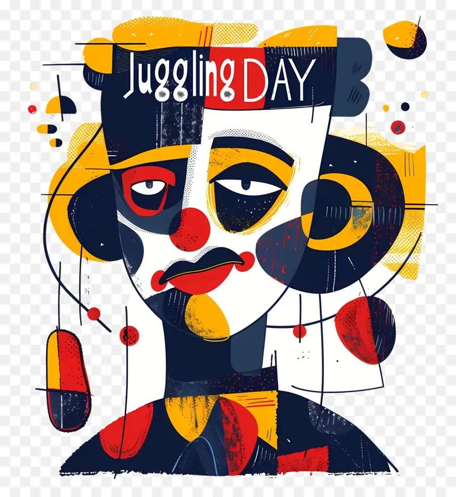 Dunia Juggling Hari，Seni Abstrak PNG