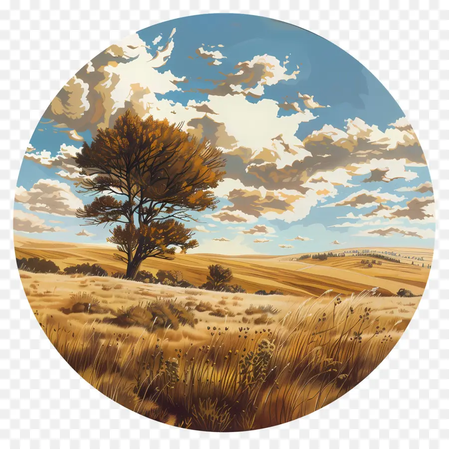 Hari Prairie，Lukisan Digital PNG