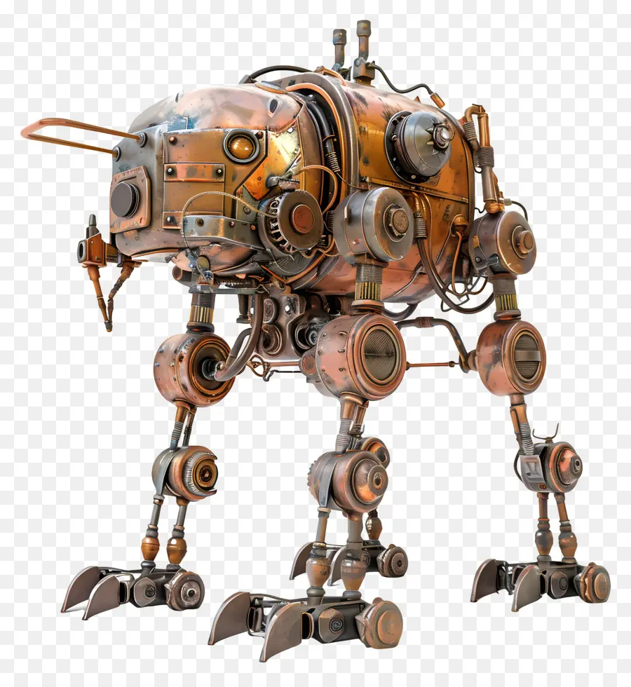 Steampunk Mech，Robot PNG