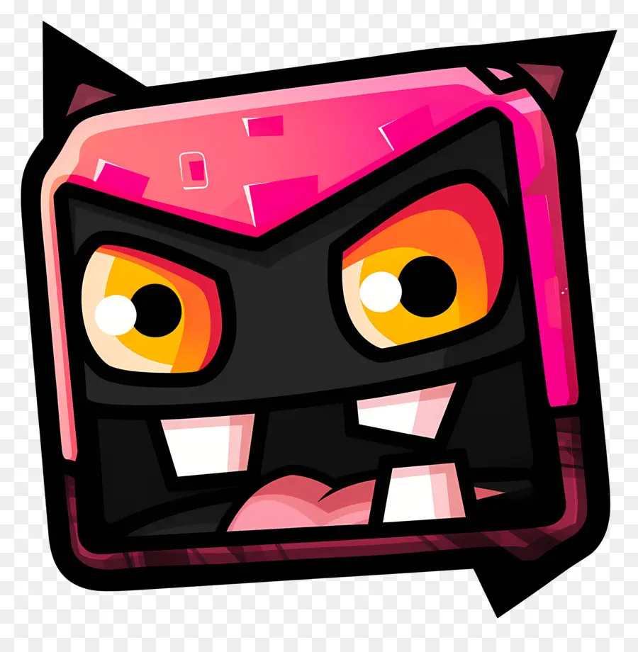 Geometri Dash，Pixel Art Monster PNG