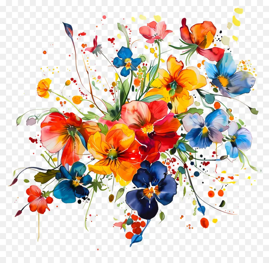 Membuat Hidup Hari Yang Indah，Lukisan Bunga PNG