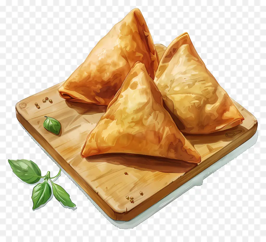 Samosa，Makanan India PNG