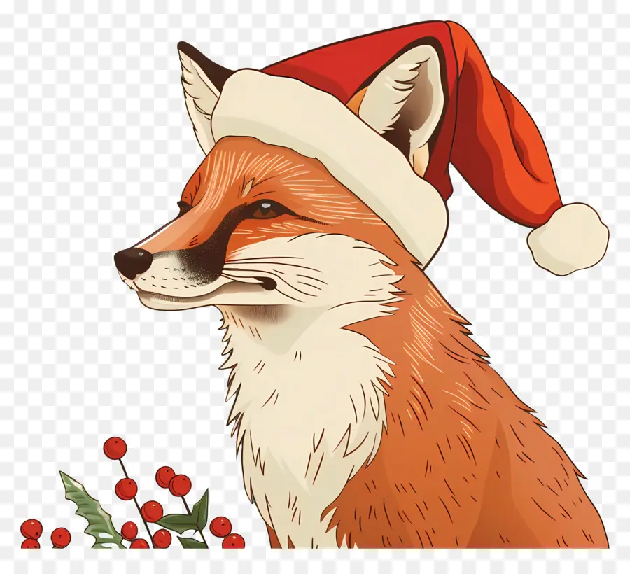 Fox，Topi Santa PNG