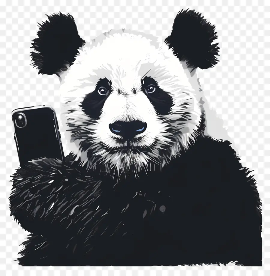 Hewan Selfie，Panda PNG