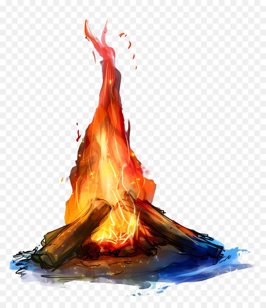 Api Unggun，Log PNG