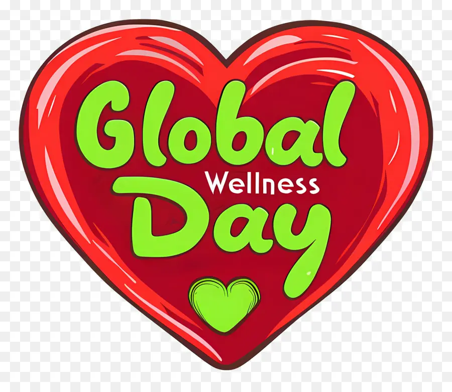 Hari Kesehatan Global，Hati Hijau PNG