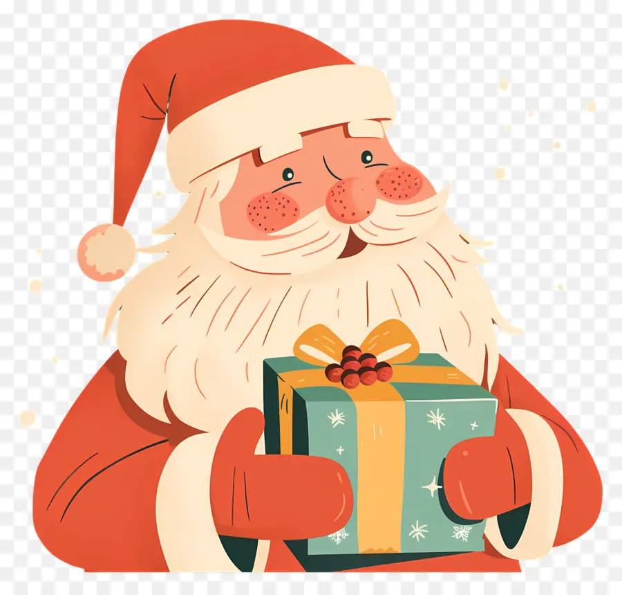 Santa Claus，Hadiah Natal PNG
