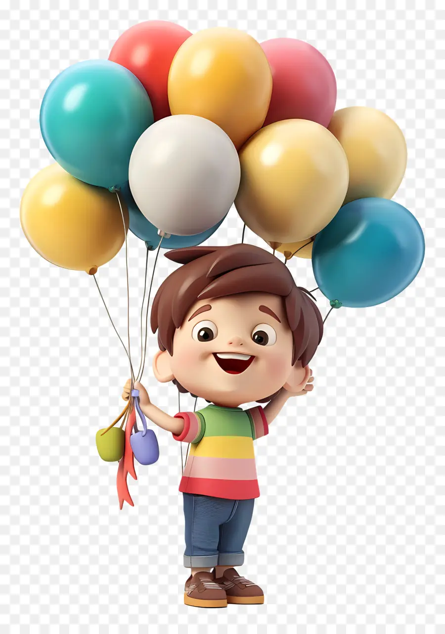 Hari Anak，Anak Laki Laki Dengan Balon PNG