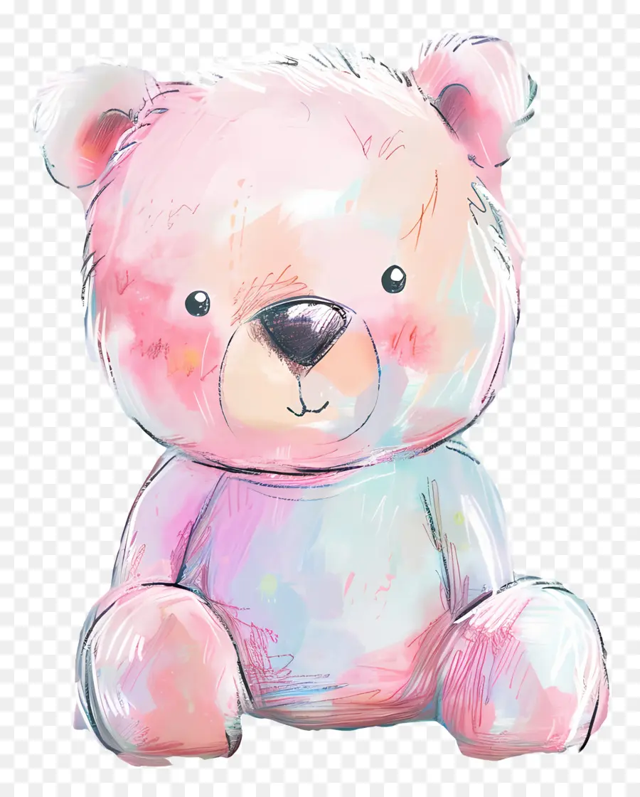 Beruang，Boneka Beruang Pink PNG