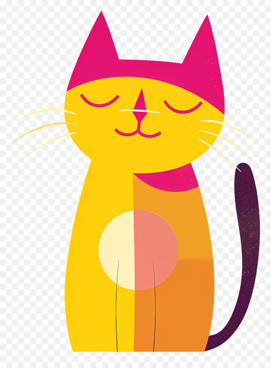 Kartun Kucing，Cat Kuning PNG