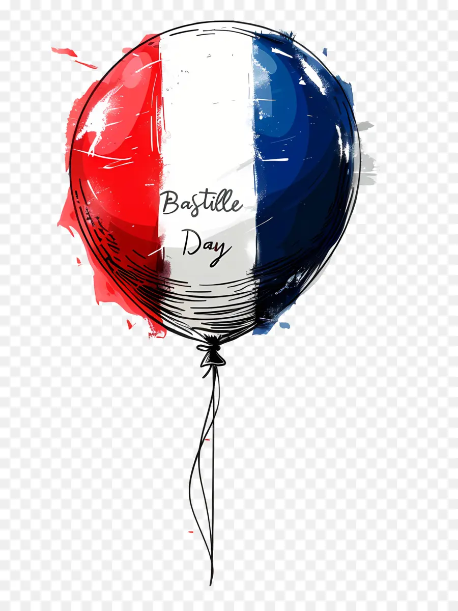 Hari Bastille，Balon Seni PNG